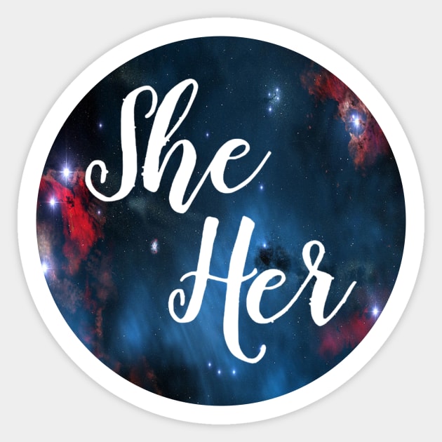 She/Her Sticker by SJAdventures